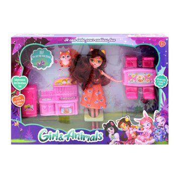 Лялька Enchantimals Лисичка Фелісіті TM331-3D 4D з аксесуарами дитяча лялька для дівчинки TM331-3D/4D фото