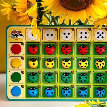 Настільна гра-сортер "Сонечко" Ubumblebees, розвиваюча гра для дітей від 3 років, колір, рахунок, напрямки ПСФ063 фото