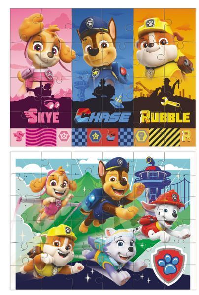 Пазл Dodo Paw Patrol Такі цуценята хороші 24+36 елементів, набір з 2 пазлів, від 3 років, для дітей 200561 фото