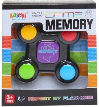 Гра на пам'ять Qunxing Toys Memory Game світлозвукова, 5 кольорових кнопок, AG13, від 3 років 999-401, 999-402 фото