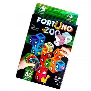 Настільна гра Danko Toys "Fortuno ZOO 3D" розвиваюча G-F3D-02-01U G-F3D-02-01U фото
