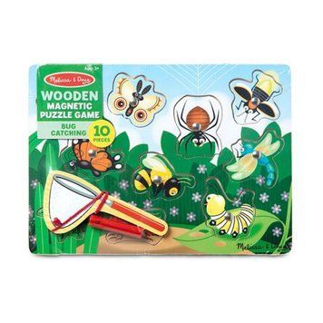 Розвиваюча дерев'яна гра-пазл Melissa&Doug &laquo;Сачок&raquo; MD13779 з магнітними комахами для дітей від 3 років 13779 фото