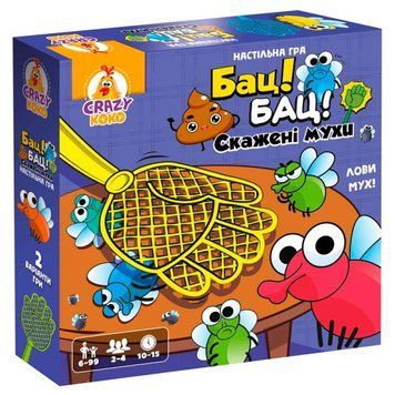 Настільна гра Vladi Toys &laquo;Бац! Бац! Шалені мухи&raquo; VT8055-37 &ndash; сімейна розважальна гра 6+ VT8055-37 фото