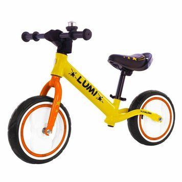 Беговел BALANCE TILLY Lumi T-212521 Yellow 12", светящиеся EVA-колеса, алюминиевая рама, от 2 до 5 лет T-212521 Yellow фото