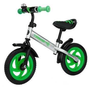 Беговел BALANCE TILLY Tornado T-21255/3 Green 12", EVA-колеса, от 2 лет, регулируемое сиденье, стальная рама T-21255/3 Green фото