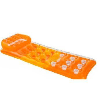 Надувной пляжный матрас Intex 58890, оранжевый, 188x71 см, ПВХ, серия Floating Comfort Lounge 58890_Orange фото