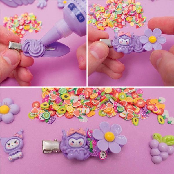 Набор для творчества Vladi Toys Клей с кабошонами Заколки фиолетовые VT4600-01 DIY набор для девочек VT4600-01 фото