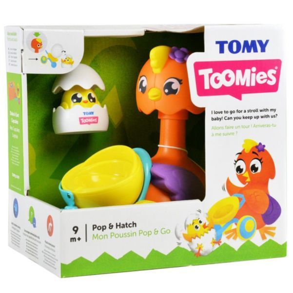 Игрушка-каталка Tomy "Наседка и цыплёнок" T72723C | Развивающая игрушка для детей 1-4 года T72723C фото