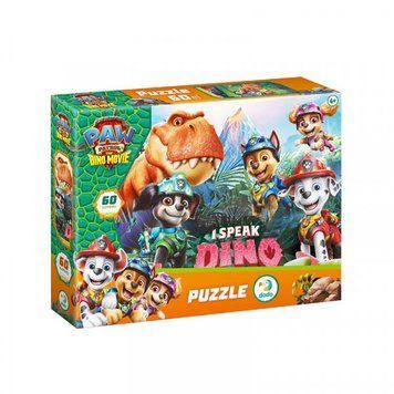 Пазл Dodo Paw Patrol Я розмовляю мовою динозавра, 60 елементів, Щенячий патруль, від 4 років 200799 фото