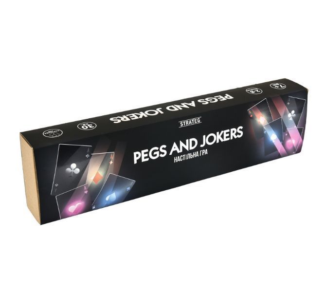 Настольная игра Pegs and Jokers Strateg 30348 для компании 2&ndash;8 игроков с картами и фишками 7+ 30348 фото