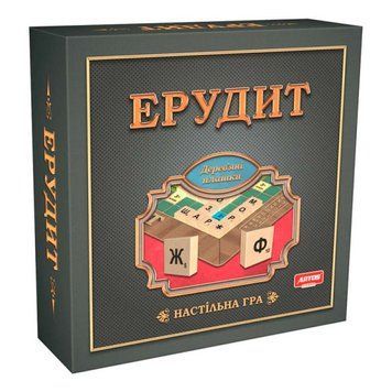 Настільна гра Ерудит 0987 дерев'яна Artos Games для дітей та дорослих 2-4 гравці Україна Ост.0987 фото