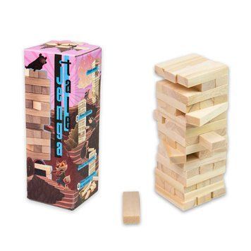 Настільна гра Strateg Jenga Tale 48 брусків укр. 30966 Nehochuha 30966 фото