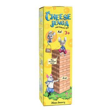 Настольная игра Cheese Jenga 54 бруска Strateg 30545 &ndash; развивающая игра для детей от 3 лет 30545 фото