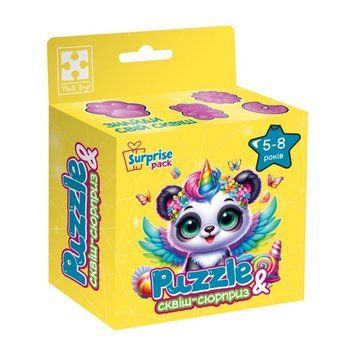 Пазли Vladi Toys "Панда-єдиноріжка"із сквіш-сюрпризом VT8030-09 Nehochuha VT8030-09 фото