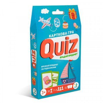 Настільна гра Dodo Quiz Вгадай предмет карткова 301245 301245 фото