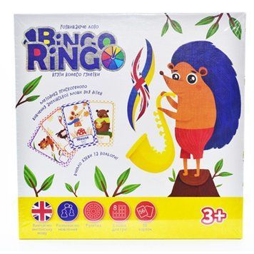 Развивающее лото "Bingo Ringo" Учим буквы и цвета на английском, Danko Toys, GBR-01-01EU GBR-01-01EU фото