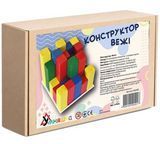 Конструктор деревянный Умняшка Башни (КД-002), 25 элементов с карточками задач, развивающий для детей от 3 лет. КД-002 фото