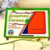 Вкладыши Доски Сегена "Фигуры и цвета" Ubumblebees, обучающая деревянная игра для детей от 1 года ПСД212 фото