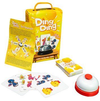 Настольная игра Strateg Ding Ding (30324) со звонком, развивающая игра для детей и компании 7+ 30324 фото