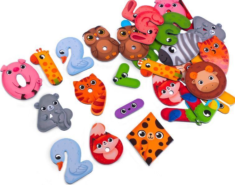 Розвиваюча магнітна гра Vladi Toys "Чудо-математика" VT5411-19 - цифри та фігури для дітей 3-5 років VT5411-19 фото