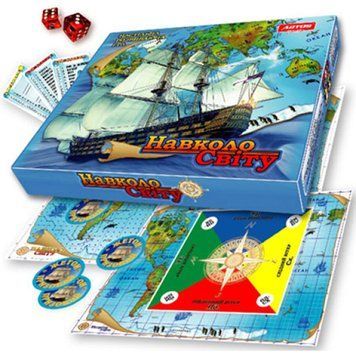 Настольная игра "Вокруг света" 0246, детская познавательная игра, кругосветное путешествие от 6 лет Ост.0246 фото