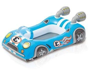 Плит надувной Intex 59380 Car Машина 98&times;72 см детская с дном для бассейна 59380_Blue фото