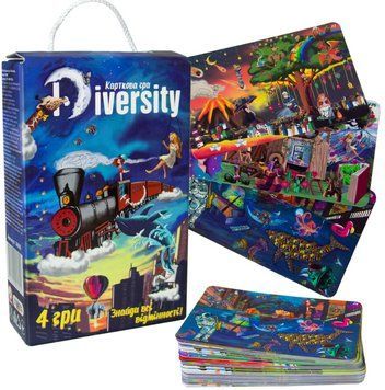 Настольная игра Strateg Diversity 30869 &ndash; найди отличия, развивающая внимательность и реакцию 30869 фото