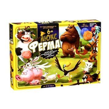 Настільна гра Danko Toys "Ферма Люкс" &ndash; стратегічна гра з тваринами, 2-4 гравці, що розвиває G-FL-01-02 фото